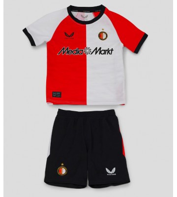 Feyenoord Primera Equipación Niños 2024-25 Manga Corta (+ Pantalones cortos)